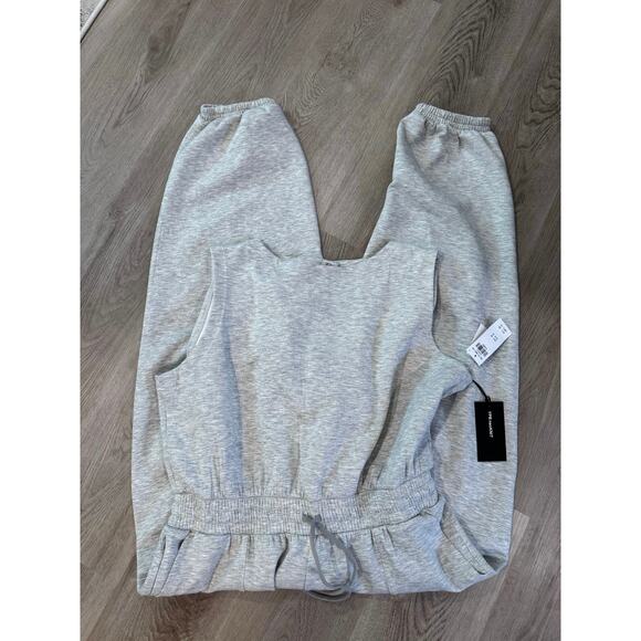 YPB neoKnit by Abercrombie & Fitch Jumpsuit Jogger Pant - Heather Gray Sz XL NWT - Picture 6 of 9